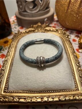 Brighton Blue Woodstock Bracelet with Slider Bead